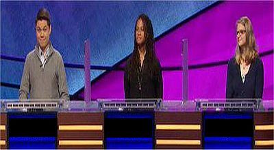 Jeopardy! — s2020e107 — Sam Stapleton Vs. Aaron Craig Vs. Frances Kriegh, show # 8277.
