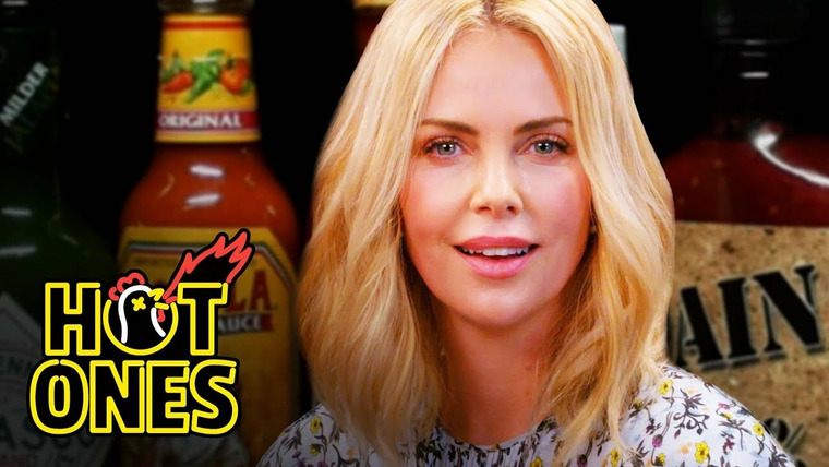 Hot Ones — s05e08 — Charlize Theron Takes a Rorshach Test While Eating Spicy Wings