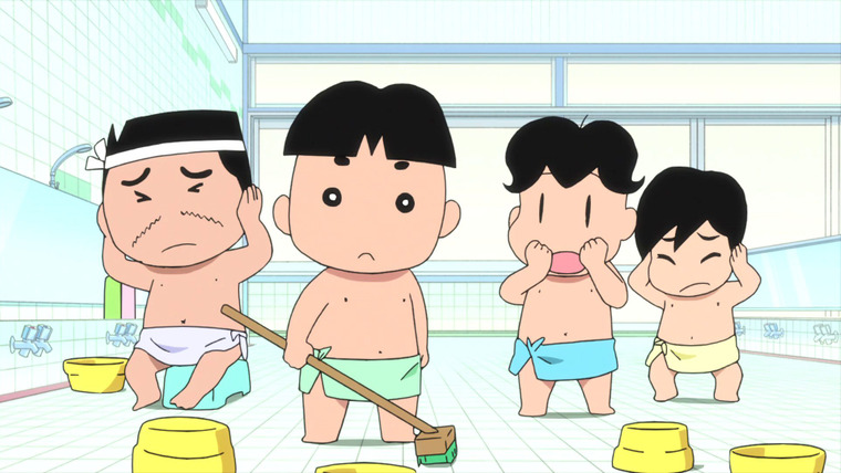 Мальчик Асибэ: Вперед, вперед, Гома-тян! — s01e02 — Swim! Goma-chan!