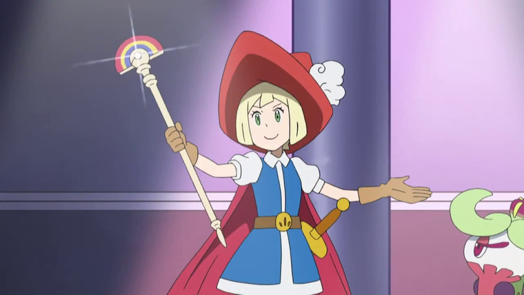 Покемон — s12e93 — The Hero Lilier and the Staff of Alola!