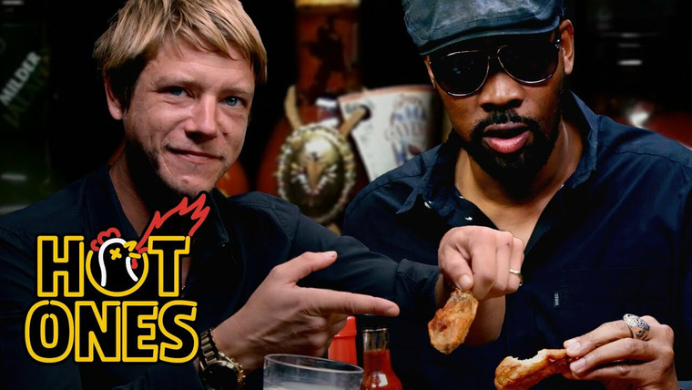 Hot Ones — s02e23 — RZA and Paul Banks Tag Team Spicy Wings