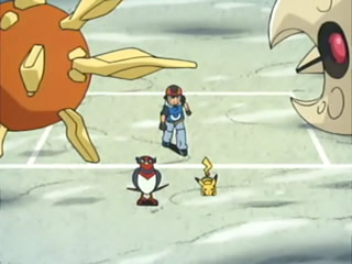 Покемон — s04e100 — Tokusane Gym! Solrock and Lunatone!