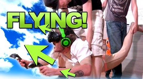 PewDiePie — s07e337 — FLYING IN VR!!