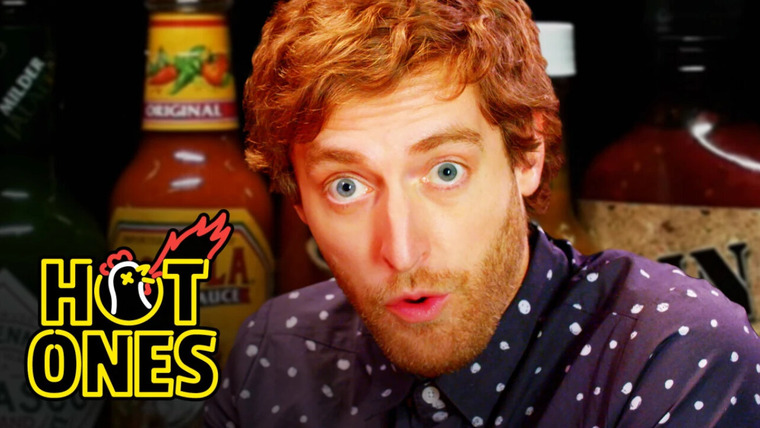 Hot Ones — s03e18 — Thomas Middleditch Does Improv While Eating Spicy Wings