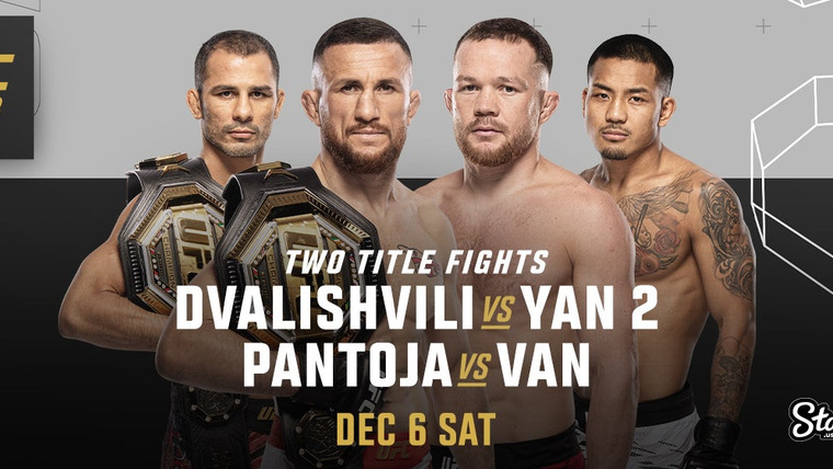 Юфс — s2025e36 — 323: Dvalishvili vs Yan 2 Early prelims