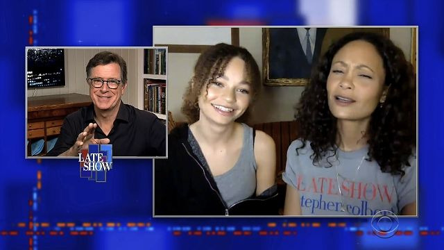 The Late Show with Stephen Colbert — s2020e61 — Stephen Colbert from home, with Thandie Newton, Ina Garten, John Mulaney