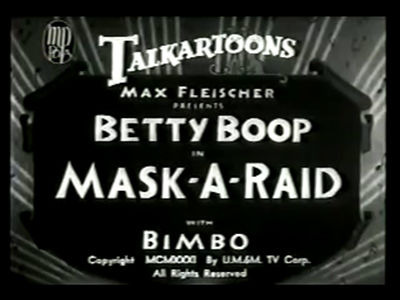 Бетти Буп — s1931e09 — Mask-a-Raid