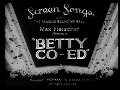 Бетти Буп — s1931e05 — Betty Co-ed