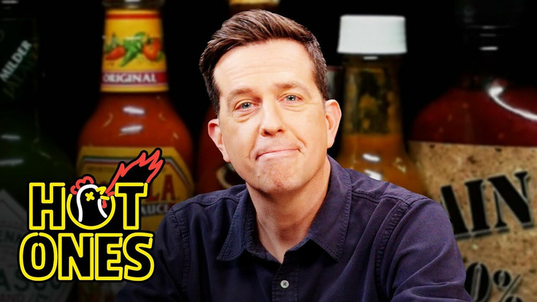 Hot Ones — s17e03 — Ed Helms Needs a Mouth Medic While Eating Spicy Wings