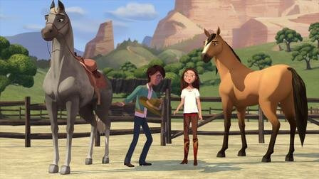 Спирит. Дух свободы — s02e01 — Lucky and the Cowboy Next Door