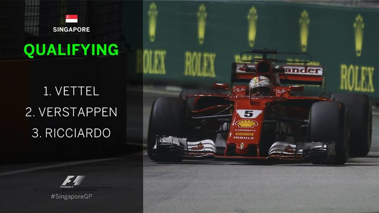 Formula 1 — s2017e27 — Singapore Grand Prix Qualifying Highlights