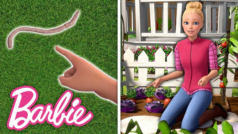 Barbie Vlogs — s01e187 — WORMS! Wiggly Garden Heroes!