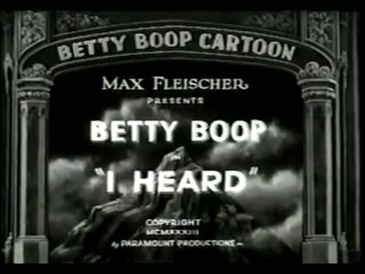 Бетти Буп — s1933e12 — I Heard