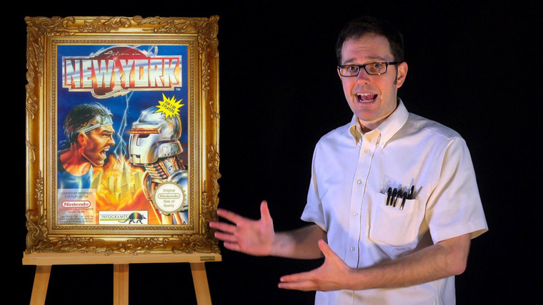 The Angry Video Game Nerd — s09 special-0 — Bad Game Cover Art #8 - Action in New York (NES)