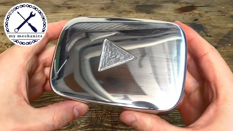 my mechanics — s2018e08 — Handmade Silver Play Button — No Power Tools