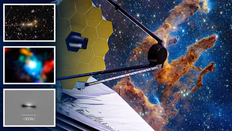 Spacehub — s02e33 — Телескоп Джеймса Уэбба — разбор 4 новых фото. Квазар, Протозвезда и Столпы Творения!