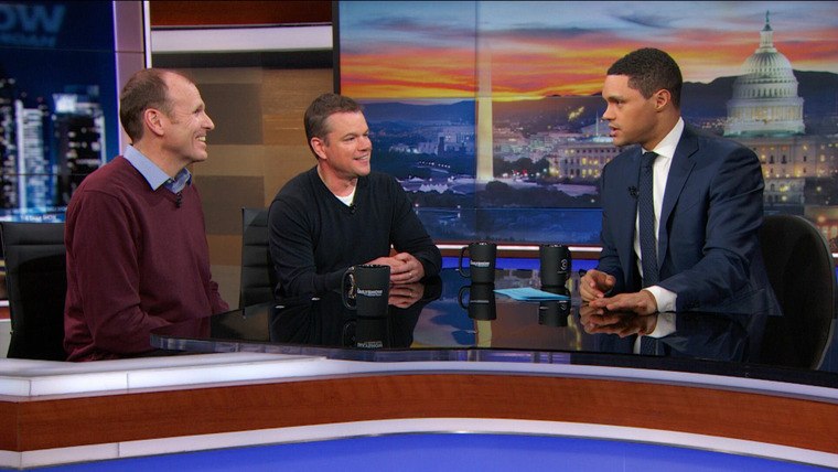 The Daily Show with Trevor Noah — s2018e41 — Matt Damon & Gary White