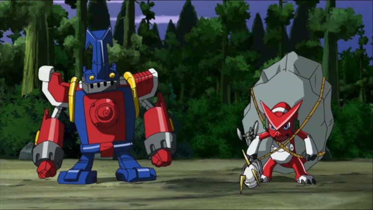 Digimon Fusion — s01e26 — Shoutmon - Bogus King or the Real Thing?