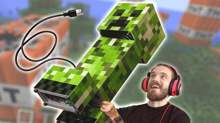 PewDiePie — s11e68 — I Got A Giant Creeper Computer in the Mail! — LWIAY #00115
