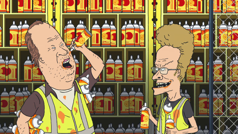 Mike Judge's Beavis and Butt-Head — s02e25 — Old Beavis and Butt-Head in Warehouse