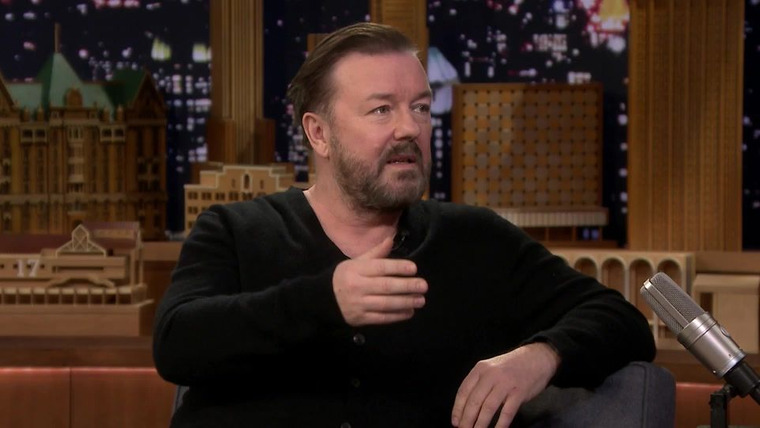 Ночное шоу с Джимми Фэллоном — s2019e41 — Ricky Gervais, Karlie Kloss, Maren Morris