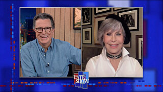 The Late Show with Stephen Colbert — s2021e35 — Jane Fonda, the Hosts of "Virtue Signal," Kings Of Leon