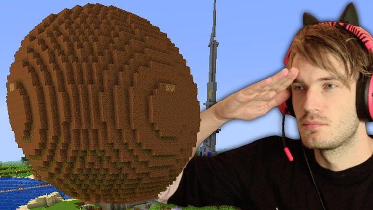 PewDiePie — s10e201 — I built a GIANT MEATBALL in Minecraft (emotional) - Part 16