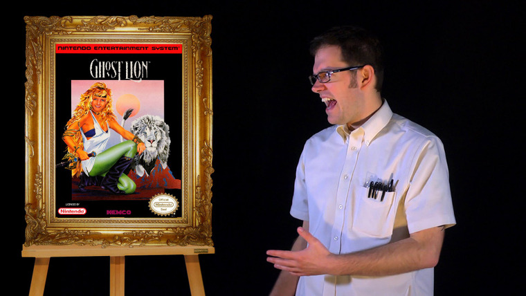 The Angry Video Game Nerd — s09 special-0 — Bad Game Cover Art #10 - Ghost Lion (NES)