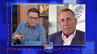 Вечернее шоу со Стивеном Колбером — s2021e51 — John Boehner, Shelley FKA DRAM
