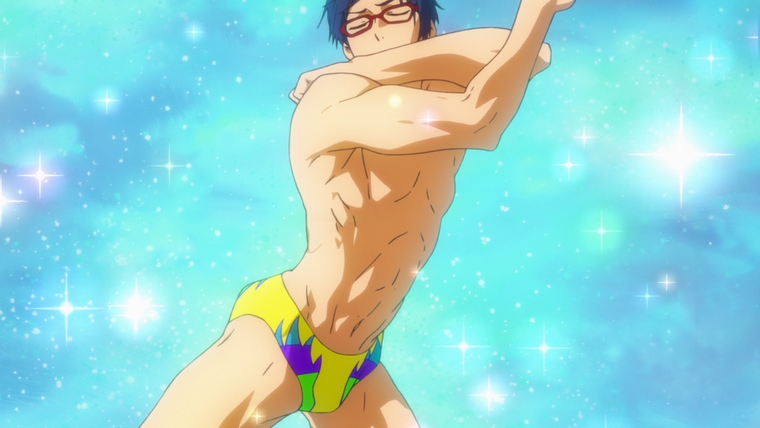 Free! — s01 special-3 — Rei, Theories, and Speedos!! / The Iwatobi Clan! / Distant FrFr!