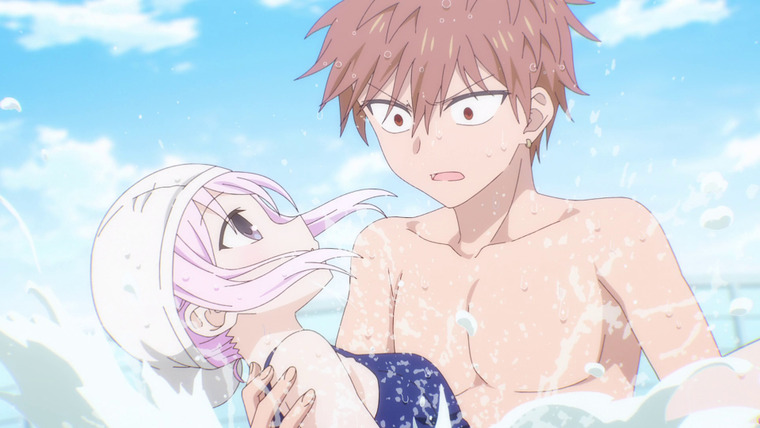 Безэмоциональная Касивада и эмоциональный Ота — s01e02 — Kashiwada-san and Oota-kun and the Pool