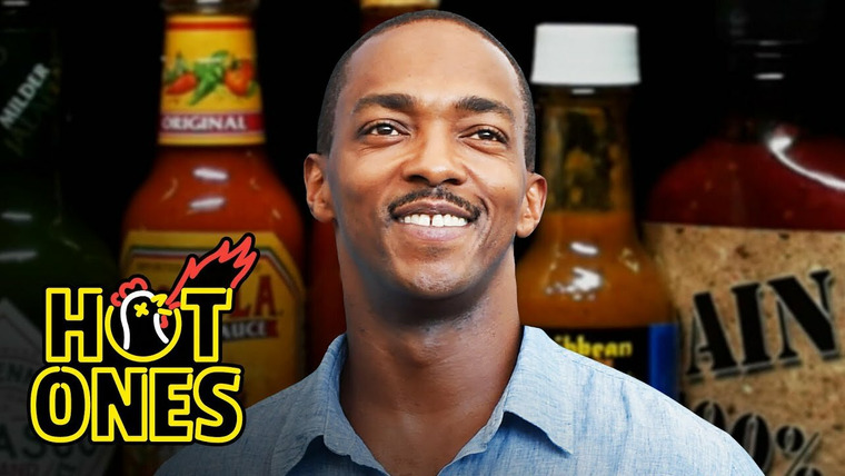 Горячие — s14e06 — Anthony Mackie Quotes Shakespeare While Eating Spicy Wings