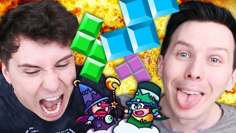 Dan and Phil — s05e23 — Dan vs. Phil - EXTREME TETRIS!