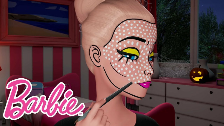 Barbie Vlogs — s01e60 — Comic Book Pop Art Halloween Makeup Tutorial