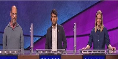 Jeopardy! — s2015e146 — Todd Giese Vs. Udit Banerjea Vs. Kerstin Nordstrom, show # 7206.