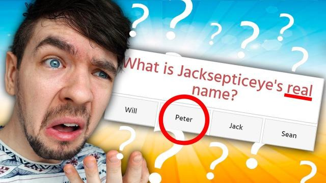 Jacksepticeye — s07e01 — I DON'T EVEN KNOW JACKSEPTICEYE? | Jacksepticeye Quiz