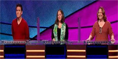 Jeopardy! — s2019e77 — Robin Miner-Swartz Vs. Barbara hall Vs. Drew Limon, Show # 8057.