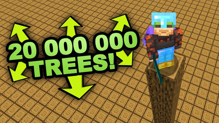 ПьюДиПай — s10e309 — I plant 20 000 000 Trees in Minecraft (Not Creative)