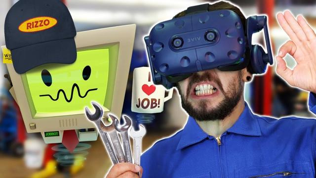 Jacksepticeye — s08e20 — STICK IT UP YER TAILPIPE | Job Simulator (HTC Vive Virtual Reality)