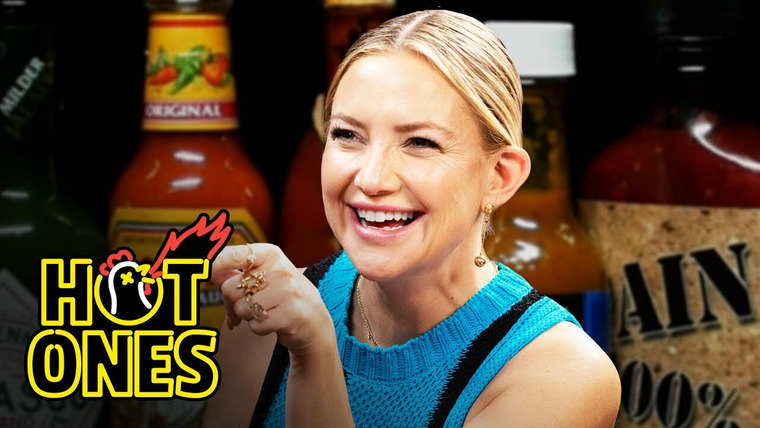 Hot Ones — s19e11 — Kate Hudson Stays Positive While Eating Spicy Wings