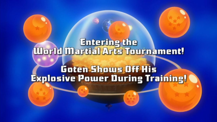 Dragon Ball Kai — s02 special-3 — Entering the World Martial Arts Tournament! Goten Shows Off His Explosive Power During Training!
