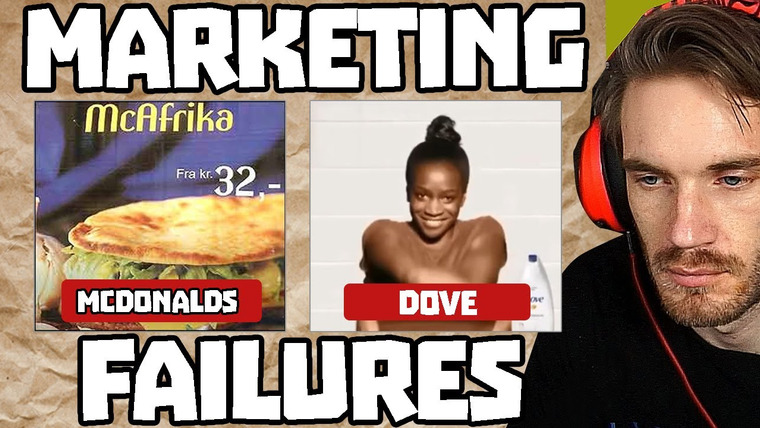 PewDiePie — s12e96 — top 8941 marketing fails OF ALL TIME XD