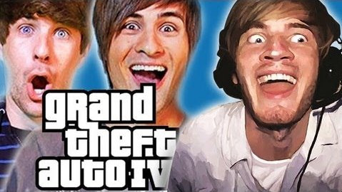 PewDiePie — s04e28 — THE ANIMALS ARE LOOSE! - Smosh & Pewds Plays: GTAIV