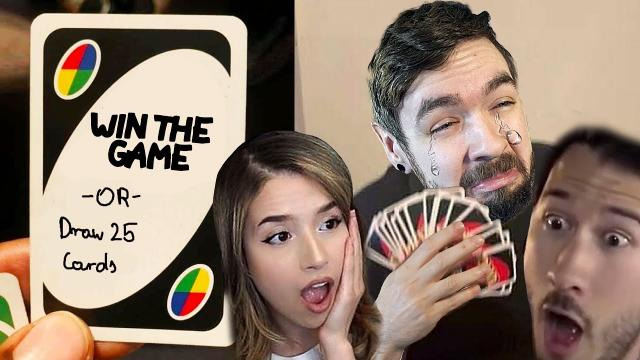 Jacksepticeye — s09e119 — Win The Game or Draw 25 Cards | Uno w/ Markiplier & Pokimane