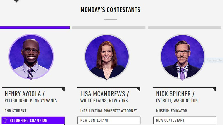 Jeopardy! — s2018e01 — Rick Terpstra Vs. Isaac Loeb Vs. Caitlin Sok, show # 7751, Season Premiere