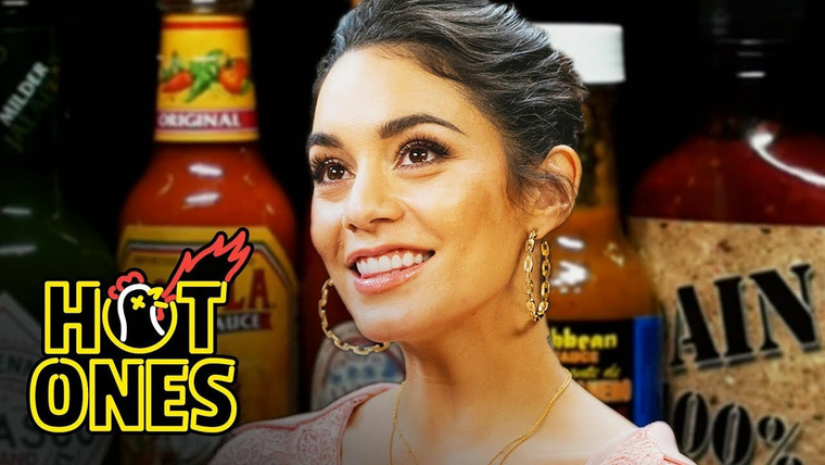 Горячие — s07e11 — Vanessa Hudgens Does Tongue Twisters While Eating Spicy Wings