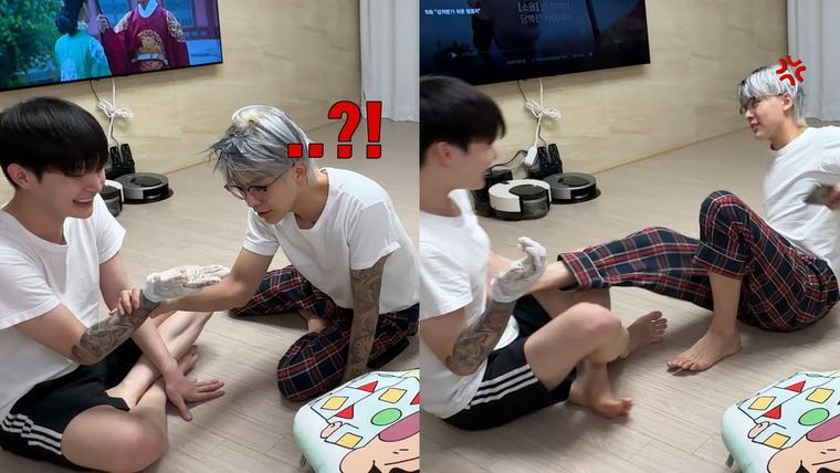 Bosungjun — s2023e08 — What would be the reaction of my husband if suddenly got applied black hair dye on him?