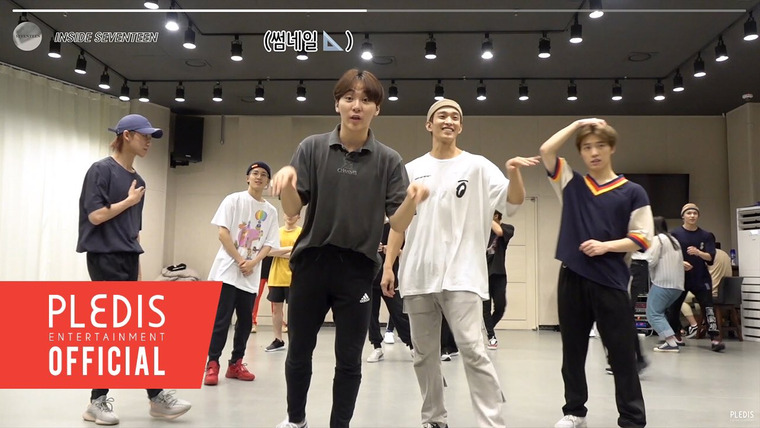 Inside Seventeen — s01e29 — 'Snap Shoot' Dance Practice Behind