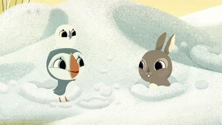 Puffin Rock — s02e07 — Silky's New Friend / The First Snow / Oona's Cave