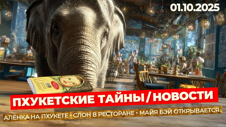 Arsen Phuket — s02e224 — Таиланд удивляет: Алёнка на Пхукете, слон в кафе и редкая рыба-гитара! Новости с Пхукета